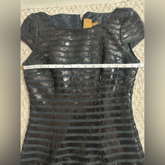Ali Ro Black Sequin Mini Dress size 4 - Picture 5 of 7